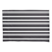 Housse D'oreillers Belles rayures blanches noires (devant-gauche)