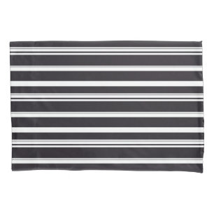 Housse D'oreillers Belles rayures blanches noires