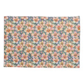 Housse D'oreillers Belles teintes Peintes Peach Floral (Dos)