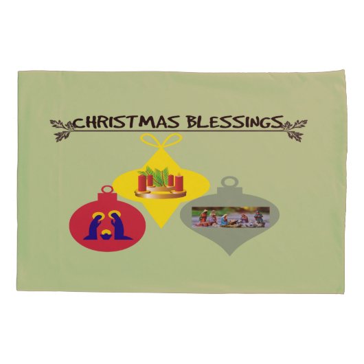 Housse D'oreillers Bénédiction de Noël (Dos-gauche)
