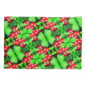 Housse D'oreillers Berries rouges avec Raindrops Abstrait Motif de la (Dos)