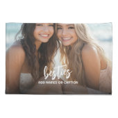 Housse D'oreillers Besoins avec photo et texte personnalisé - Script (Dos)