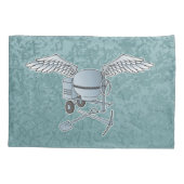 Housse D'oreillers Béton bleu-gris (Dos)