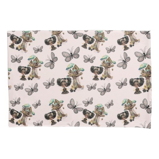 Housse D'oreillers Beurre fée de bois magique mignon (devant)