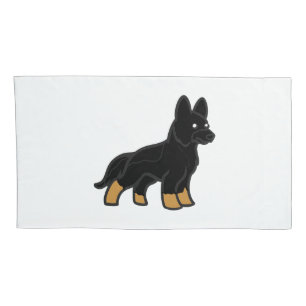 Housse D'oreillers Bi Color German Shepherd Carton