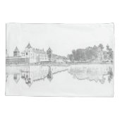 Housse D'oreillers Biélorussie Mir Castle Cityscape Architecture croq (Dos)