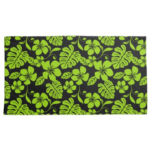 HOUSSE D'OREILLERS BIKINI ROSE (NOIR/LIME) (devant-Droit)