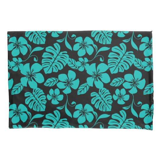 HOUSSE D'OREILLERS BIKINI ROSE (NOIR/TURQUOISE) (devant-gauche)
