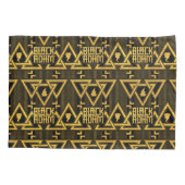 Housse D'oreillers Black Adam Lightning Bolt Motif triangulaire (Dos)
