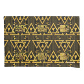 Housse D'oreillers Black Adam Lightning Bolt Motif triangulaire (devant)