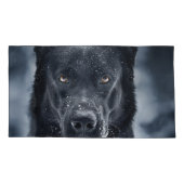 Housse D'oreillers Black German Shepherd (Dos)