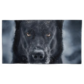 Housse D'oreillers Black German Shepherd (devant)