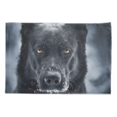 Housse D'oreillers Black German Shepherd (Dos)