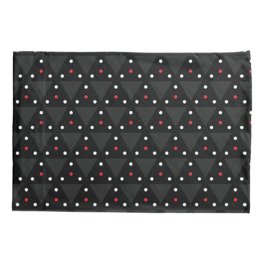 Housse D'oreillers Black Triangle UFO Pattern Modern Abstract (Dos-gauche)