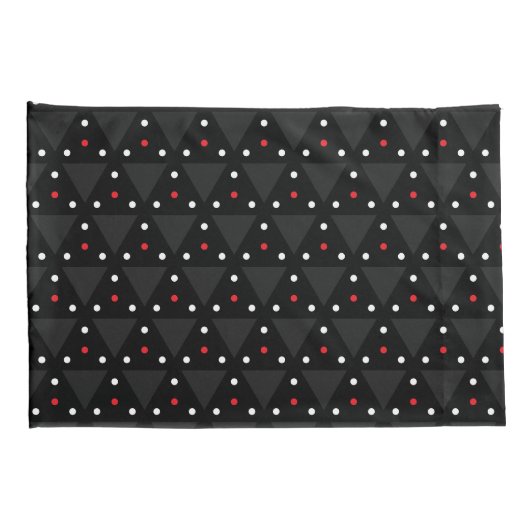 Housse D'oreillers Black Triangle UFO Pattern Modern Abstract (Dos-Droit)
