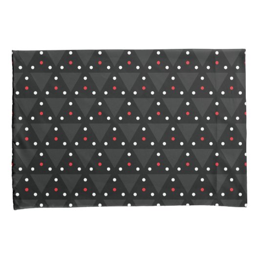 Housse D'oreillers Black Triangle UFO Pattern Modern Abstract (devant-Droit)
