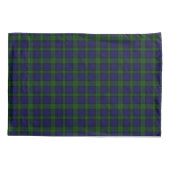 Housse D'oreillers Black Watch Tartan bleu vert Plaid (Dos-gauche)