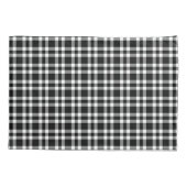 Housse D'oreillers Black White Plaid Pattern (Dos-gauche)