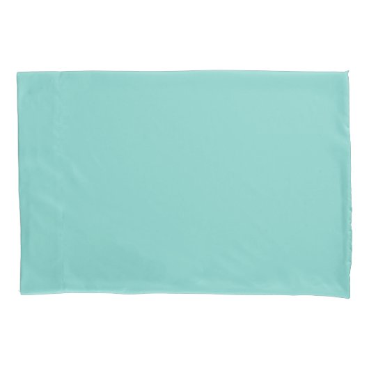 Housse D'oreillers Blanc et Turquoise (devant-gauche)