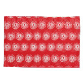 Housse D'oreillers Blanc noir, texture florale abstraite. (Dos)