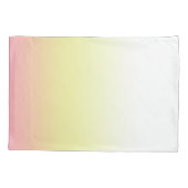 Housse D'oreillers Blanc rose jaune moderne Ombre dégradé (Dos-gauche)