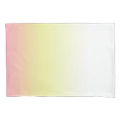 Housse D'oreillers Blanc rose jaune moderne Ombre dégradé (devant-gauche)