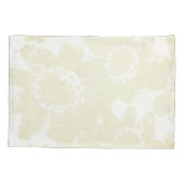 Housse D'oreillers Blanc sur blanc floral (Dos)