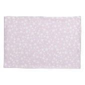Housse D'oreillers Blanc sur Dusty Pink | Motif d'étoiles d'impressio (Dos-gauche)