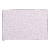 Housse D'oreillers Blanc sur Dusty Pink | Motif d'étoiles d'impressio (devant-Droit)