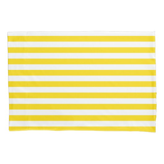 Housse D'oreillers Blancs Jaunes Trendy Modèle élégant simple (devant)