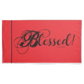 Housse D'oreillers Blessed! Pillow Case Set (Red) (devant-gauche)