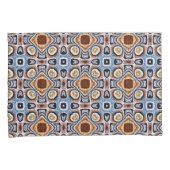 Housse D'oreillers Bleu Beige Taupe Dark Tribe Brown Art (devant-Droit)