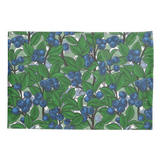 Housse D'oreillers Bleu blanc (Dos)