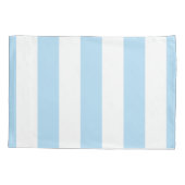 Housse D'oreillers Bleu, Blancs, Motif rayé (Dos)