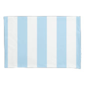 Housse D'oreillers Bleu, Blancs, Motif rayé (devant)