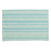 Housse D'oreillers Bleu Bleu Côtier Vert Écarté Son Nom Rustique (devant-Droit)