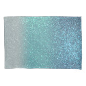 Housse D'oreillers Bleu clair Turquoise Parties scintillant brillante (devant)