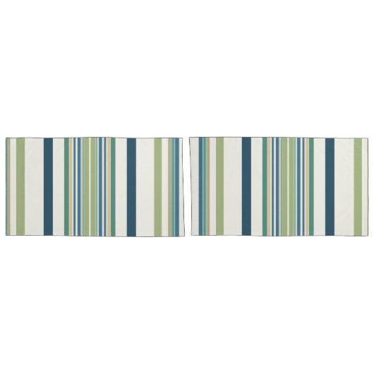 Housse D'oreillers Bleu de la Marine Vert clair (Dos-Set)