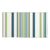 Housse D'oreillers Bleu de la Marine Vert clair (Dos-gauche)