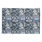 Housse D'oreillers Bleu de marine moderne (Dos-gauche)