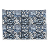 Housse D'oreillers Bleu de marine moderne (Dos-Droit)