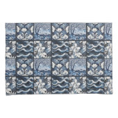 Housse D'oreillers Bleu de marine moderne (devant-Droit)