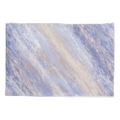 Housse D'oreillers Bleu et beige Abstrait et embrouillé (Dos)