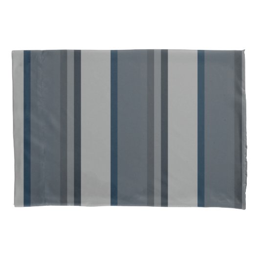 Housse D'oreillers Bleu et gris (devant)