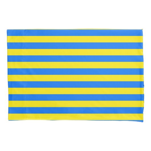 Housse D'oreillers Bleu et jaune (devant)