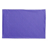 Housse D'oreillers Bleu et violet rayures double tissage (Dos)