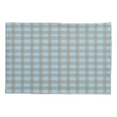 Housse D'oreillers Bleu Gingham (Dos)
