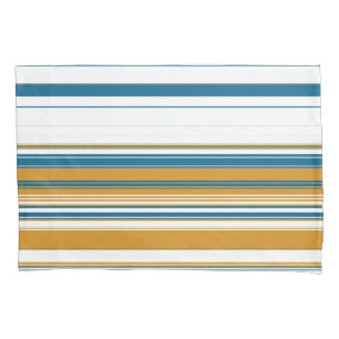Housse D'oreillers Bleu jaune et blanc