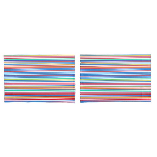 Housse D'oreillers Bleu massif Bleu arrière (devant-Set)