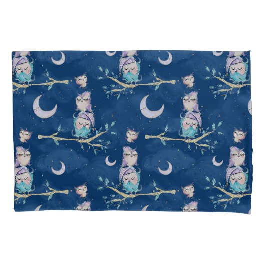 Housse D'oreillers Bleu mignon Starlight de rose de lune de parties (devant)